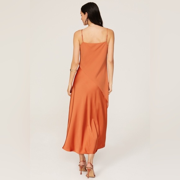 Saunders X RTR - Chiffon Overlay Dress - Orange - $345 size 2 - Picture 3 of 13